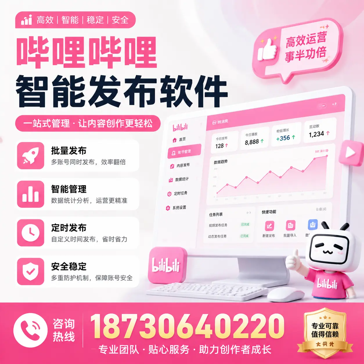 如何评估哔哩哔哩智能发布软件的ROI?定安 企业必读