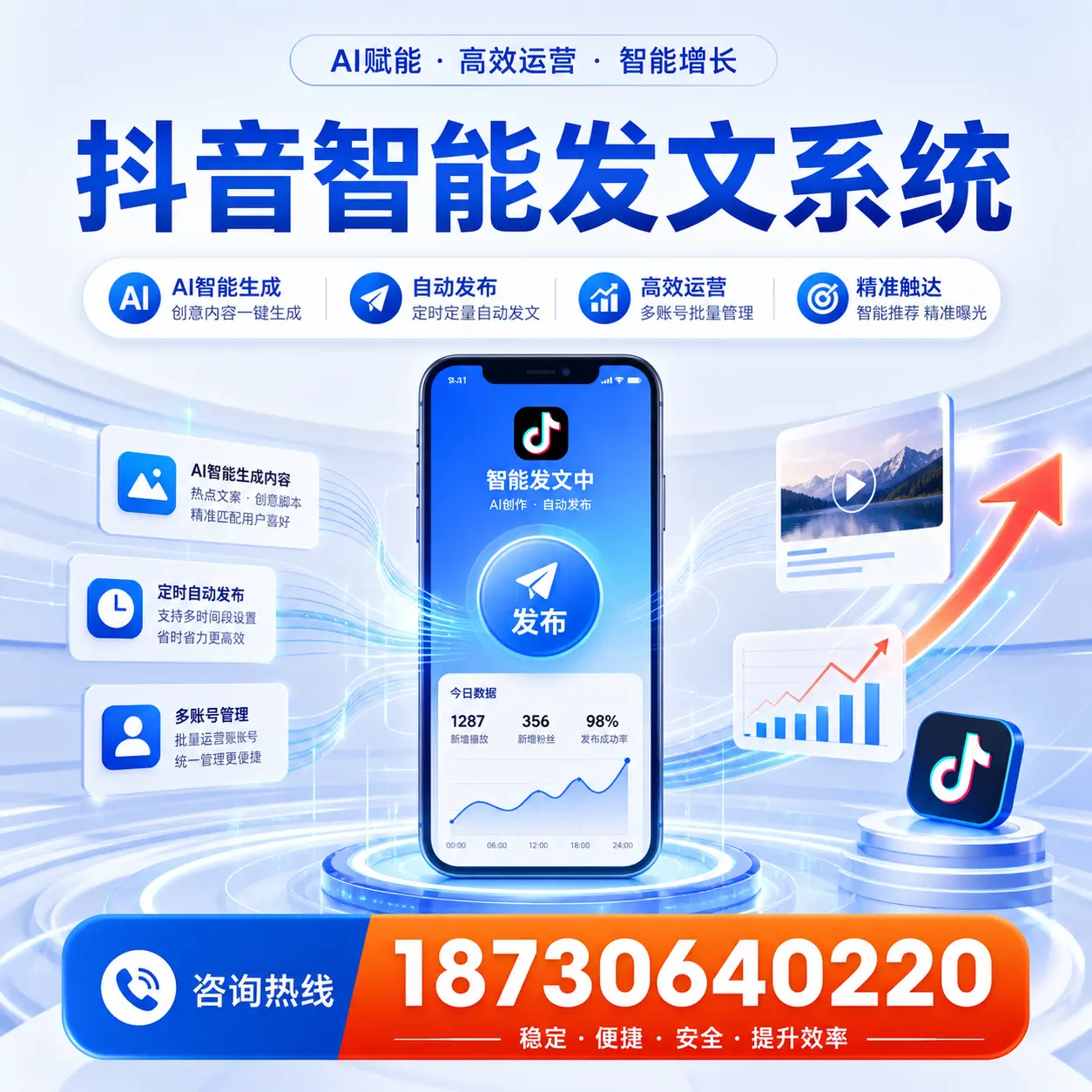 如何通过抖音智能发文系统提升 定安 企业的市场竞争力